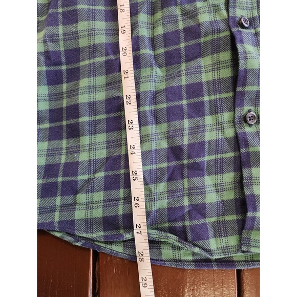 Zara Men's Blue & Green Plaid Button‎ Up Long Sleeve Flannel Shirt. Size M - Picture 5 of 7